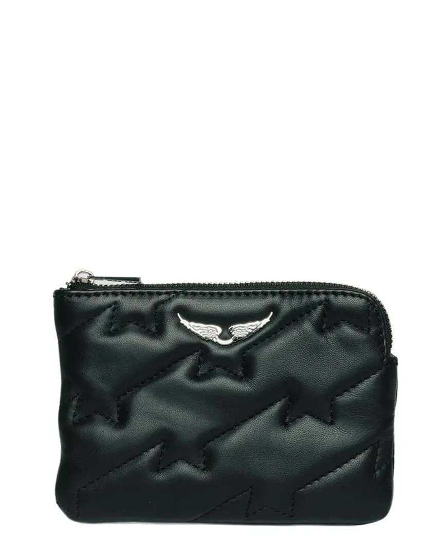 Zadig & Voltaire Mini Uma Wings ZV Quilted Leather Pouch