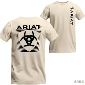 Ariat - Cowboy-style T-shirt Featuring A Bold And Modernized Logo Design, Stylish And Rugged For Both Men And Women, Offering And A Distinctive Look Tropical