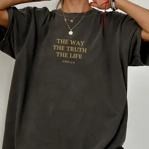 Aesthetic Christian Shirt For Men Christian Apparel Brown Jesus T-Shirt Christian Streetwear Clothing Bible Verse T Shirt Christian Men Gift