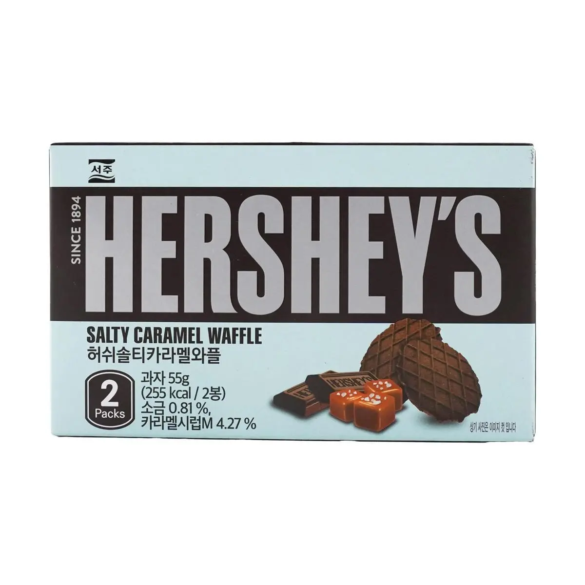 HERSHEY'S KOREA Salty Caramel Flavor Waffle 1.9 oz HERSHEY'S KOREA Salty Caramel Flavor Waffle 1.9 oz