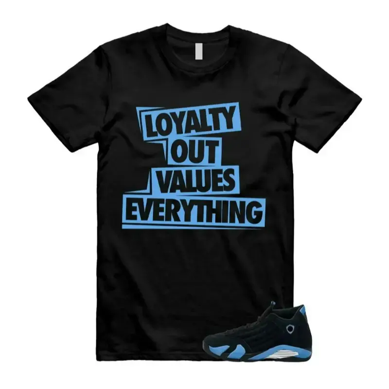 Tee Matching 14s Black Uni Blue 2026, Classic Fit, Fashion Clothes, Design Printed T-Shirt, 100% Cotton, Gift For SneakerheadTee Matching 14s Black Uni Blue 2026, Classic Fit, Fashion Clothes, Design Printed T-Shirt, 100% Cotton, Gift For Sneakerhead