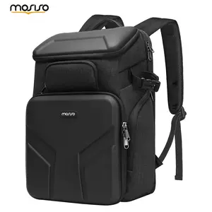 MOSISO 17.3 inch Waterproof DSLR SLR Mirrorless Camera Backpack with Hard Shell Laptop Compartment Tripod Holder & Rain Cover Compatible with Nikon Canon Sony for Travel Wedding Outdoor Vlog - Space Gray Wireless Fill Light Portable Photo Booth Protection