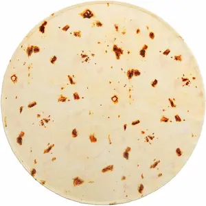 Burritos Pattern Blanket, 1/5 Counts Portable Soft Breathable Comfortable Throw, Comfy Bedding for Halloween Decor, Funny Gift for Boys and Girls