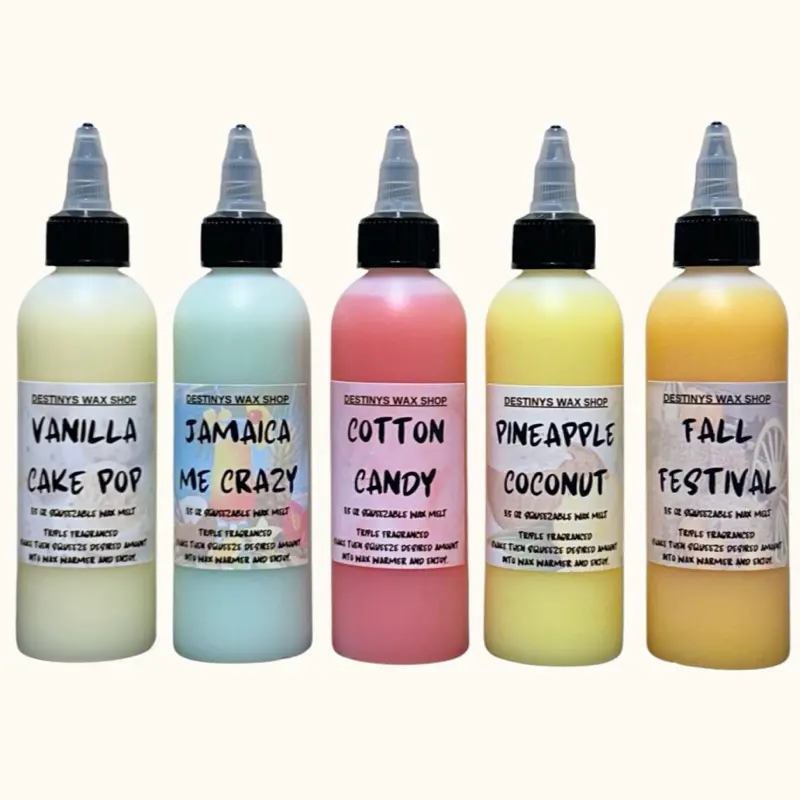 TRIPLE FRAGRANCED SQUEEZABLE LIQUID WAX MELT  - 3.5oz BOTTLES