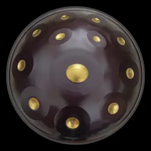 PURPLE + Gold Dimple Mandala 9-12 Note Handpans in all Scales | Generation 4 | Generation 4s