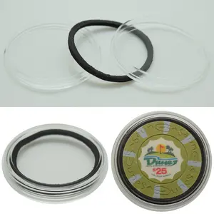 10 Air Tite Chip Holders With Black Foam Rings
