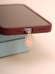 Cute Virgin Mary Charm Phone Dust Plug, Type-C Interface, Butterfly Pattern, Casual Style, Fits Apple Devices, All Seasons, Cell Phone Charm, Phone Accessories, Phone Decoration