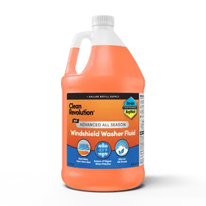 Clean Revolution Advanced All Season Windshield Washer Fluid 1 Gallon Refill Supply with Winter De-Icer & Summer Bug Wash for Ultimate Visibility and Extreme Winter Protection