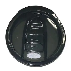 Black Sliding Locking Lid - 20oz oz 20 oz. 20oz. - Skinny Straight Sublimation Tumbler Color Lid - Amy's Tumbler Junkies - Your Favorite Tumbler Shop!