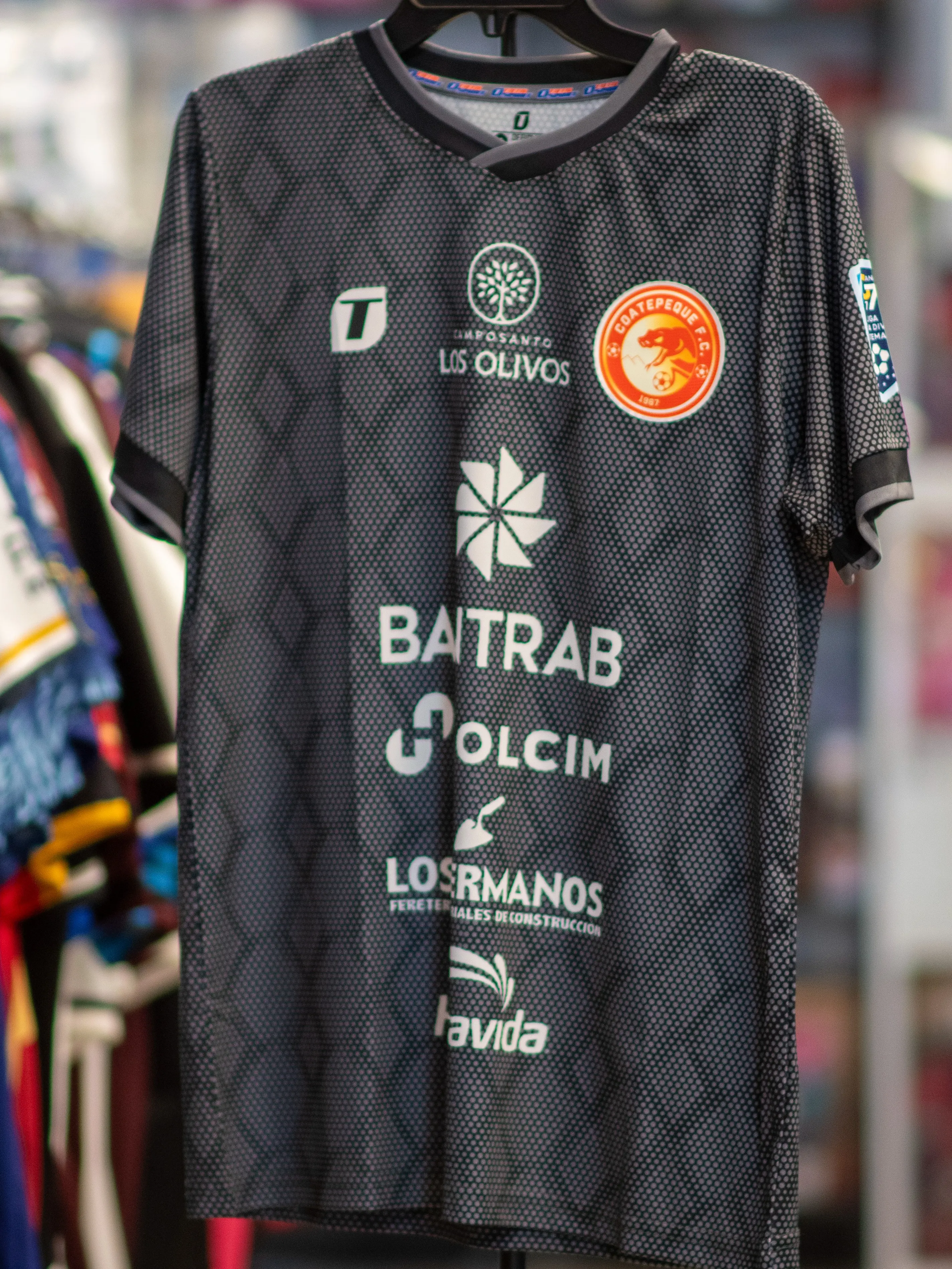 Coatepeque FC Black Soccer Jersey - Football Jersey, Uniform Soccer, Sports Clothing, Athletic Activewear (Guatemala)