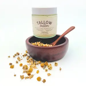 Grass-Fed Tallow Butter Nourishing Facial Moisturizer with Frankincense Resin Extract Oil