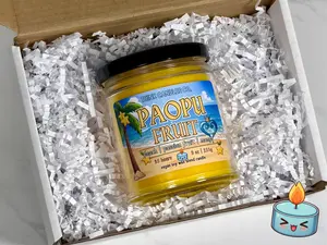 Paopu Fruit Candle | Hand Poured Vegan Wax Blend Candle | 9 oz, 4 oz, 2 oz Snap Bar