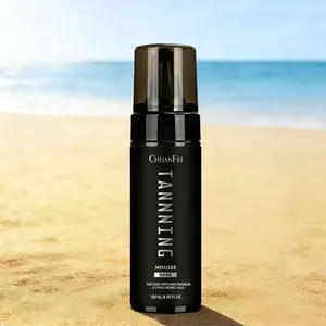 Waterproof Long-Lasting Natural Bronze Color Moisturizing Body Dark Tanning Mousse, Even Coverage, Flawless, Sweat Resistant, High-End Matte Finish