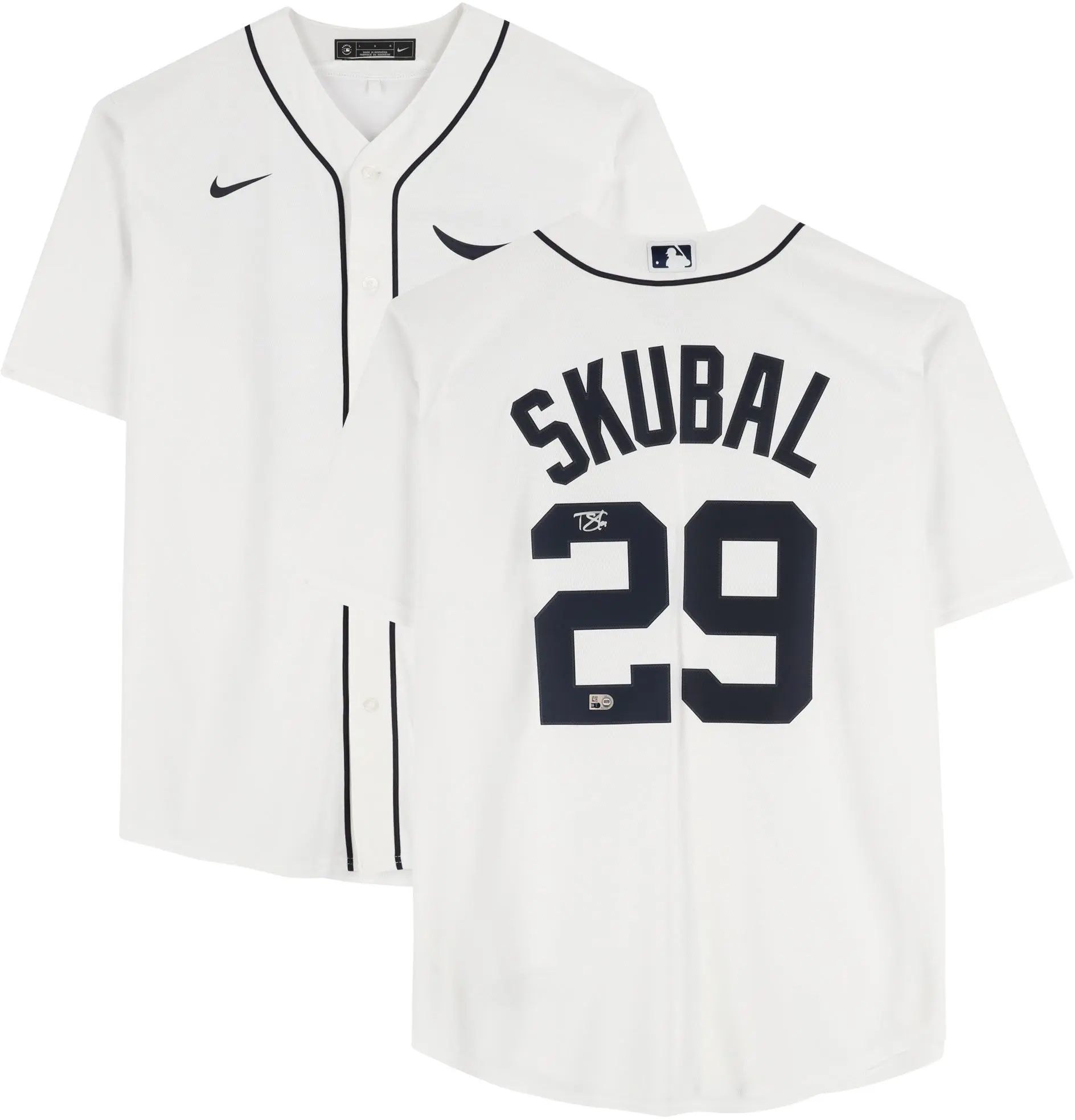 Tarik Skubal Detroit Tigers Autographed White Nike Replica Jersey - Fanatics Authentic Certified