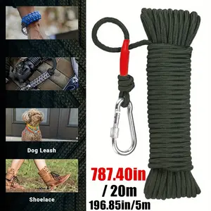 787.40in Outdoor Nylon Rope, Climbing Rope, Durable & Versatile for Camping, Fishing, Gardening, and More, Ideal for Multiple Uses