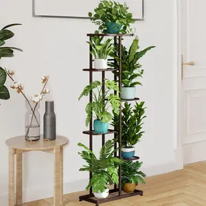 4/5/6 Tier 5/6/7 Potted Metal Plant Stand for Patio Garden Corner Balcony Living Room Organiser Racks Pad Shelf Home Decorative