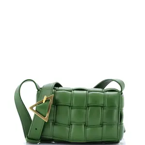 Pre-owned Bottega Veneta material Messenger Bags Cassette Crossbody Bag Padded Maxi Intrecciato Leather Small by Rebag