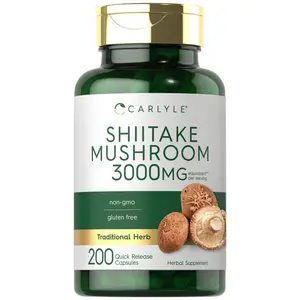 Carlyle Shiitake Mushroom Extract | 3000mg | 200 Capsules | Non-GMO, Gluten Free