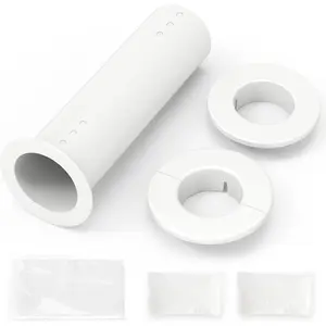 Mini Split Cover Wall Sleeve for Air Conditioner Line Set Covers with air Conditioning Filter Cotton for Outside Units AC Sleeve Through The Wall Pipe Accessories (8.66 inches Length)