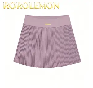 ROROLEMON High Waisted Pleated Tennis Skirt for Women Lightweight Breathable Athletic Skort with Built-in Shorts Anti-Slip Waistband Sport Skirt for Golf & Daily Wear Womenswear Bottom