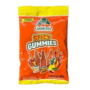 Jarritos Spicy Gummies 7 oz Natural Flavor Hot Gum with Pineapple Mango & Tamarind Flavors Candy bag sweet snack Mangga Tropical Delight outdoorfun
