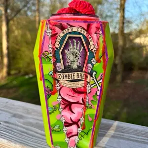 Zombie Brains Brew Coffin Tumbler