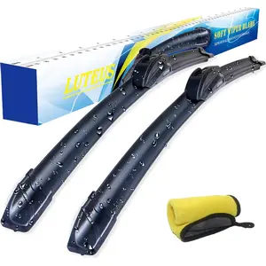 Windshield Wipers, 26 in + 16 in Wiper Blades, OEM Quality, All- Seasons Replacement Windshield Wiper Blades (Set of 2), With 1 Extra Premium Microfiber Towel