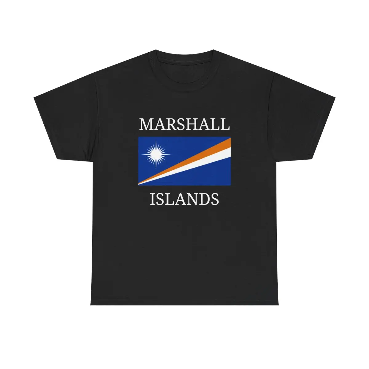 Marshall Islands flag Unisex Heavy Cotton Tee 100% cotton
