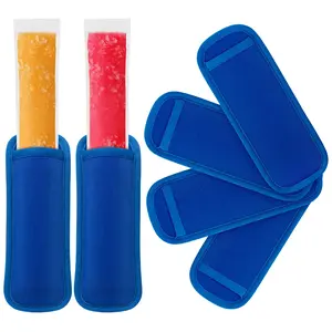 MECHEER Reusable Popsicles Frozen Bags Ice Pop Stick Sleeves for Kids - Set of 6 Kitchen Utensils