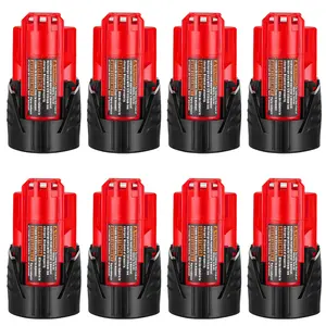 12V Batteries 3000mAh Lithium-ion Replacement for Milwaukee 12V Battery Compatible with 48-11-2420 48-11-2440 48-11-2402 48-11-2411 Cordless Power Tools
