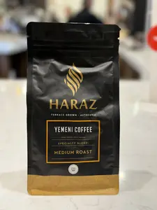 Haraz Coffee House Yemeni Medium Roast Whole Coffee Beans, Organic and Single Origin