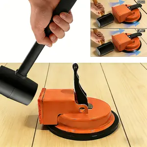Heavy Duty Iron Floor Gap Repair Suction Cup Tool - Reinforced Suction Cup for Tile Gaskets, Wood Grain, PVC, Tile, Glass Floors - Professional Home Toolbox Floor Tool Set Hammer