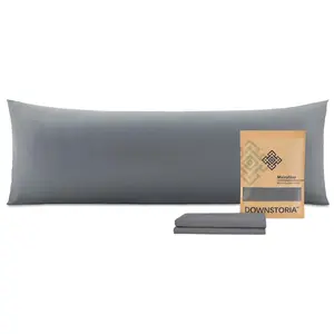 Body Pillow Cover, Ultra Soft Microfiber Long Pillowcase, Envelope Closure Large Pillow Cases 20x54 inch (Dark Gray)