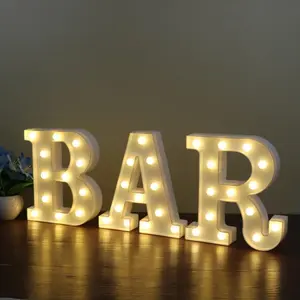 BAR - Illuminated Marquee Pub Bar Sign - Lighted Word Pre-Lit  Operated (23.03-in x 8.66-in)