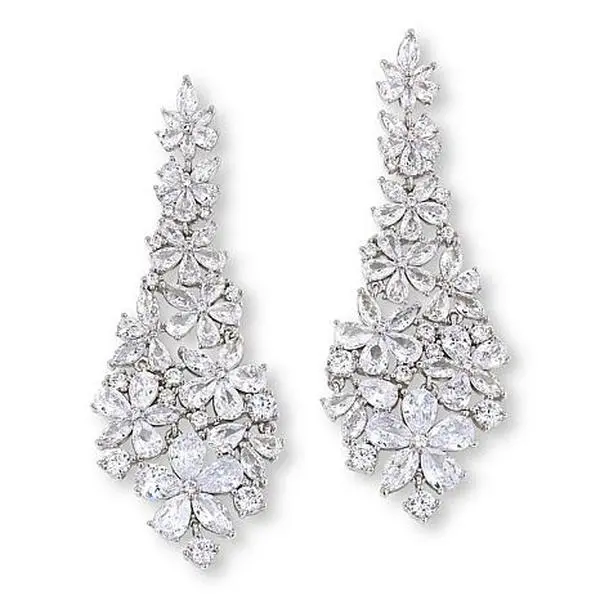 Radiance by Absolute™ Couture Mixed Cut Cluster Dangle Earrings