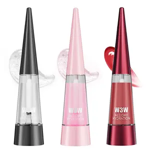 Clear Plumping Lip Oil Lip Plumper Treatment, Hydrating Lip Oil with 24H Moisture Lock, High-Shine Glossy Finish, Lightweight Non-Sticky Formula, Fuller-Looking Lips for Dry Lips Care for Everyday Use, Daily Lip Care for Women