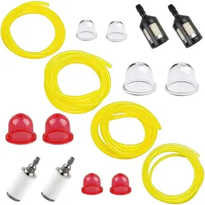(4 feet/each)Small Engine Fuel Line for Poulan Craftman Husqvarna Stihl Echo Ryobi Chainsaw Blower String Trimmer Weedeater Tune Up Kit Fuel Hose Tube Primer Bulb Fuel Filter Parts