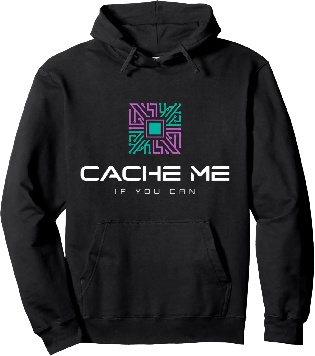 Cache Me If You Can | School IT Staff & Tech Support Pullover Hoodie - Rubencordov Shop 93B0FH7PFQKF