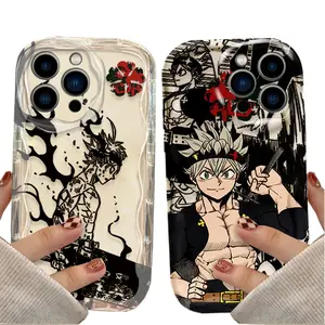 Black Clover Anime Phone Cases For iPhone 17 16 15 14 13 12 11 Promax Pro Air Plus TPU Silicone Shockproof Shockproof Cover