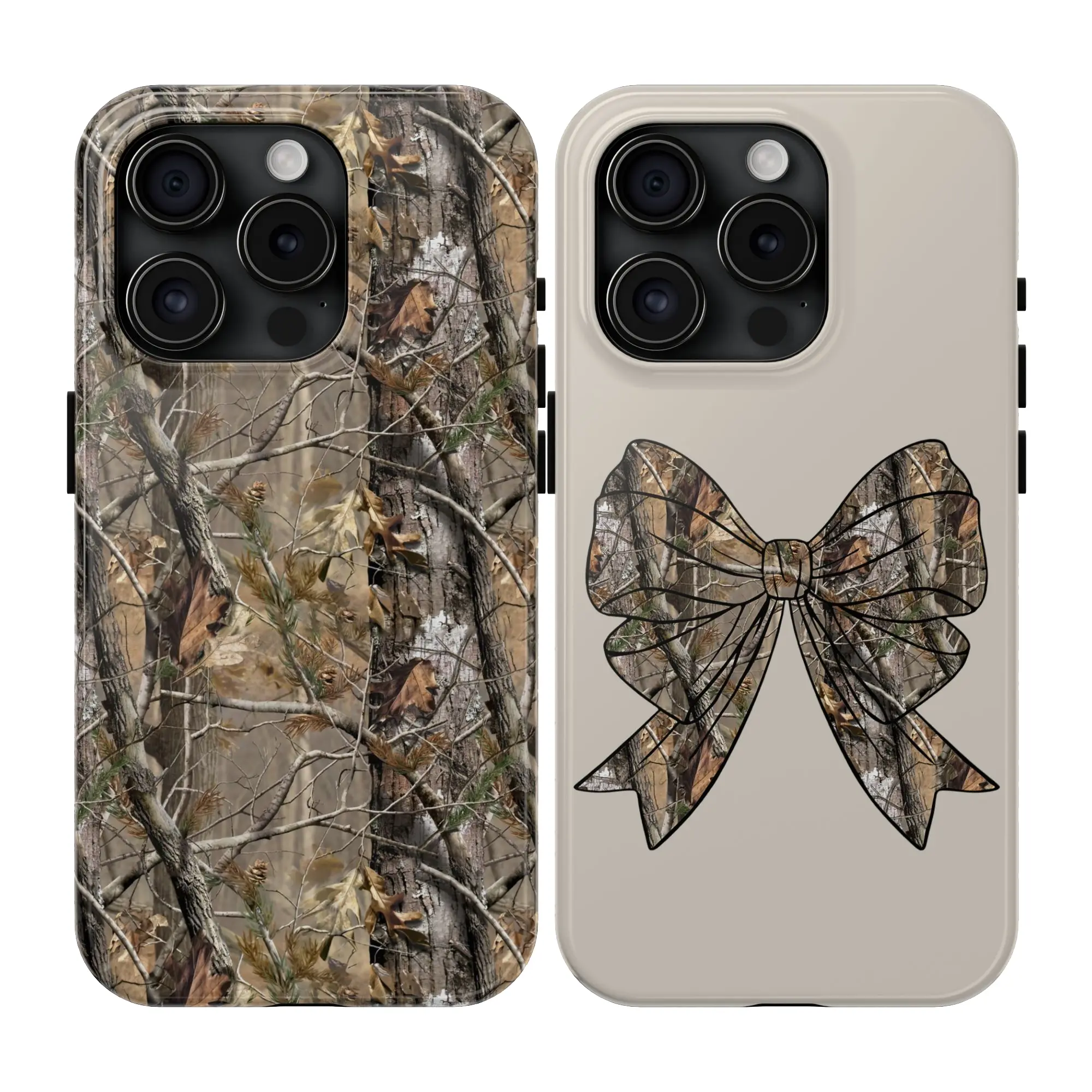 Realtree Camouflage Matching Phone Cases for Couples BF GF Camo Phone Cases Compatible with iPhone 8 16 Series Samsung Galaxy S25 Holiday Gift