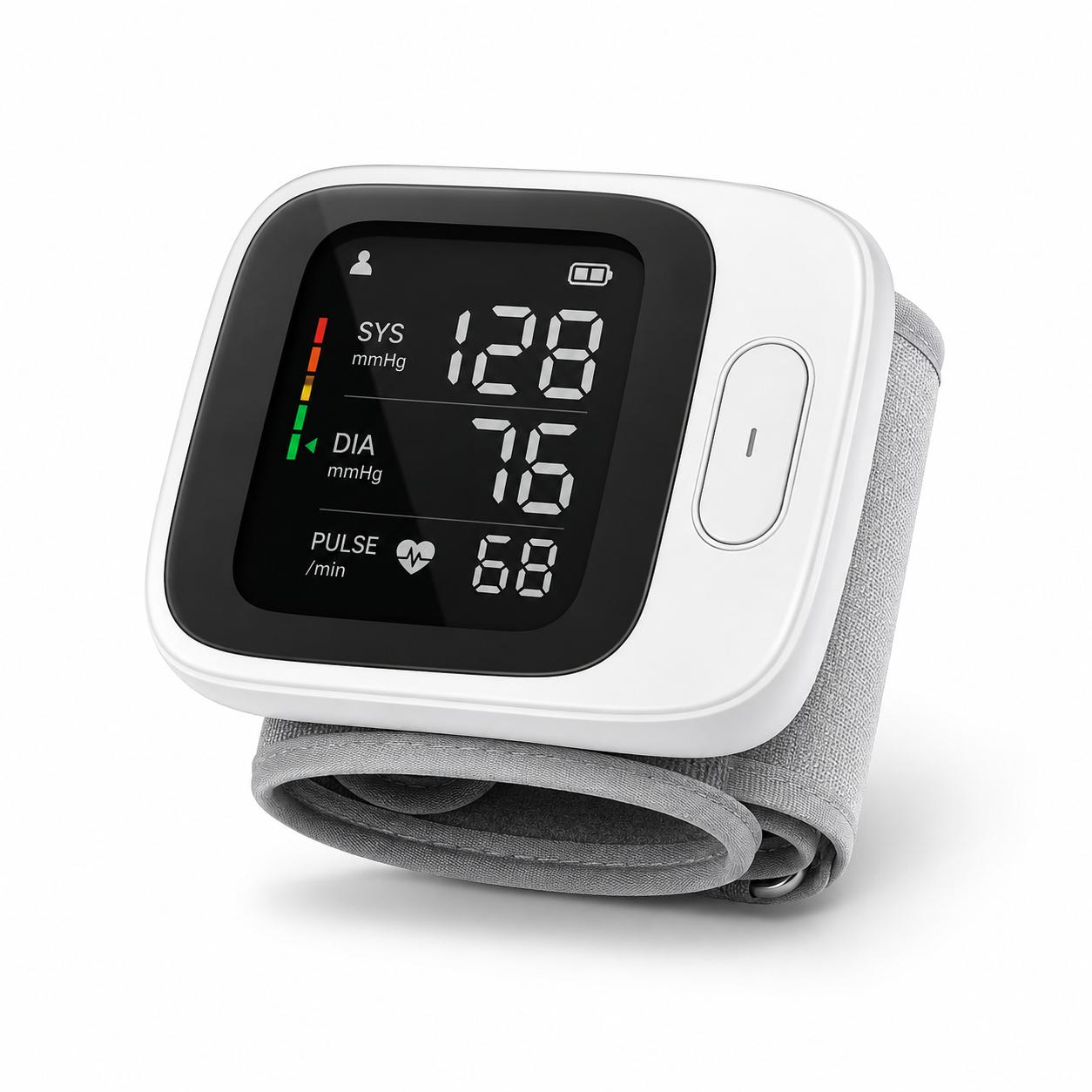 Only Black  Wrist Blood Pressure Cuff, Wrist Blood Pressure Monitor LedDisplay, with Carrying Case, Health Monitoring Adjustable, good gift choice
