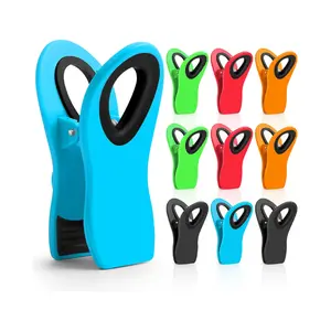 12-Pack Magnetic Chip & Bag Clips – Heavy-Duty Food Storage Clips for Snacks, Chips, Pantry, Refrigerator, and Household Organization