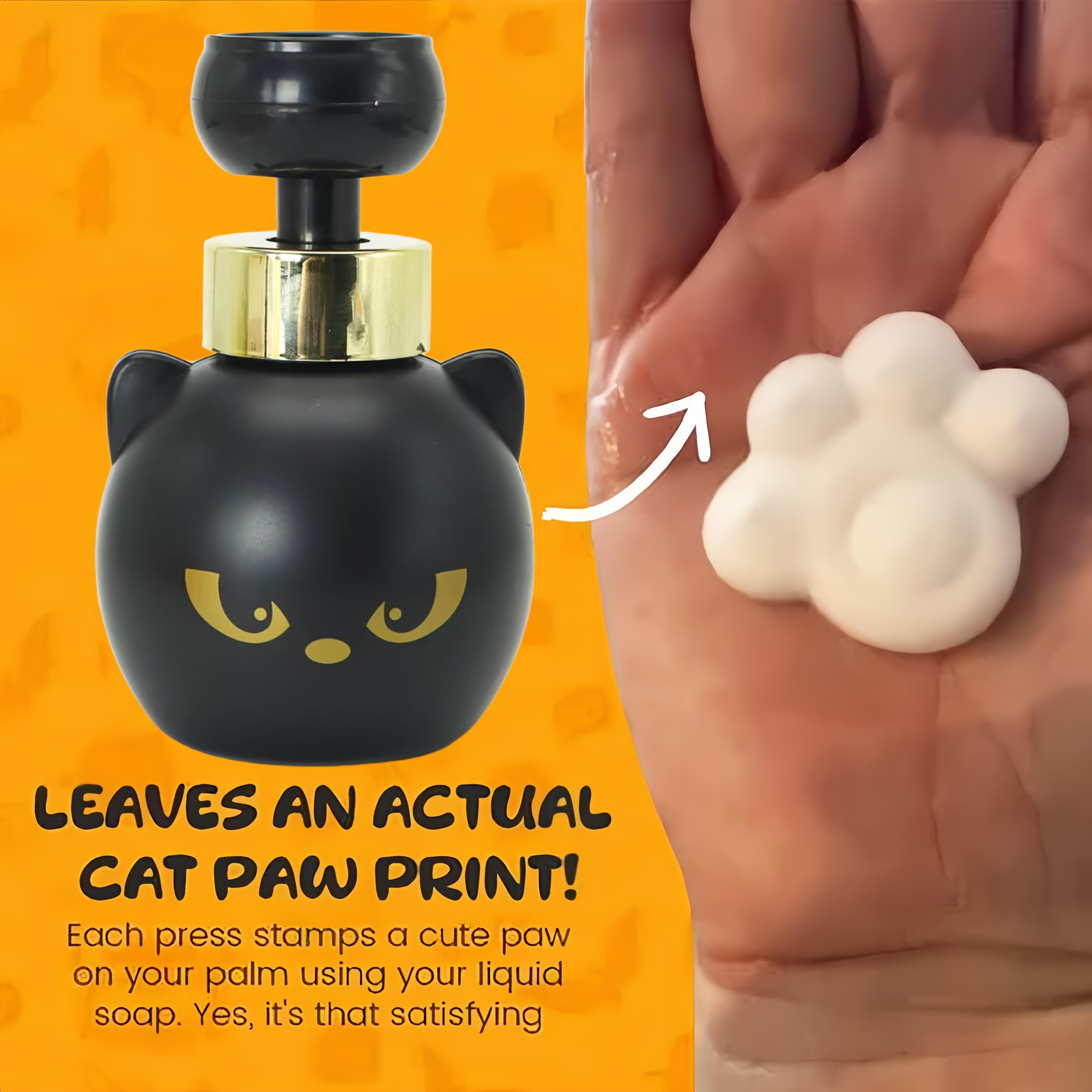 Cute Cat Paw Foaming Soap Dispenser, Claw Flower Shaped Foam Pump Bottle, Creative Cat Shape Hand Soap Foam Dispenser for Bathroom Home Decor