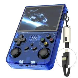 Portable Retro Game Console R36xx with Arkos System, 128GB Storage, 3.5 HD Screen, Wi-Fi, Live Streaming, Video Viewing, Gift Idea, Wireless Portable Console