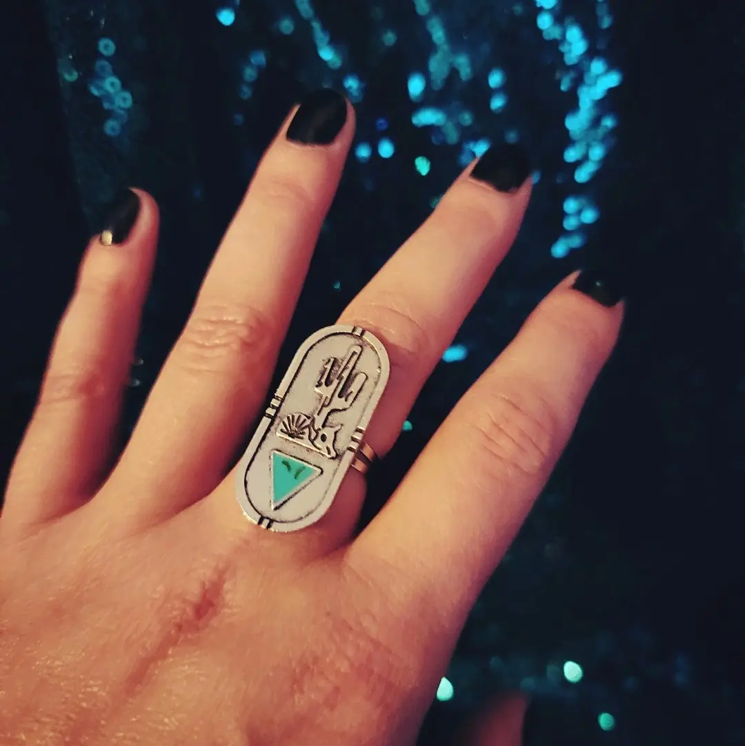 Adjustable Desert Turquoise Ring