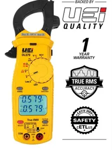 212 MAIN 600A Range Digital Clamp Multimeter, Dual Display TRMS, Temperature & Capacitance Measurement, Voltage Monitor for Home Improvement & Garden Supplies, Handheld Dual Screen Tool