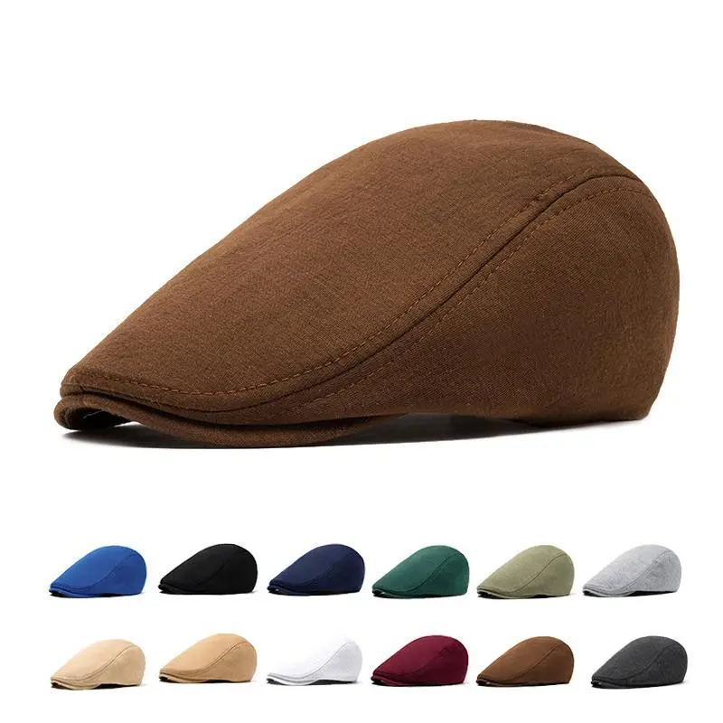 BIGWIG Men's Retro Cotton Flat Top Cap, Unisex Flat Top Sports Cap,  Cap, Gatsby Cap, Autumn/Winter Wool Plain Beret, Warm Front Cap, British Style Soft Top  Cap, Solid Color Hunting Cap, Driver's Cap Vintage Newsboy Large Capacity Messenger Bag tiktoksho