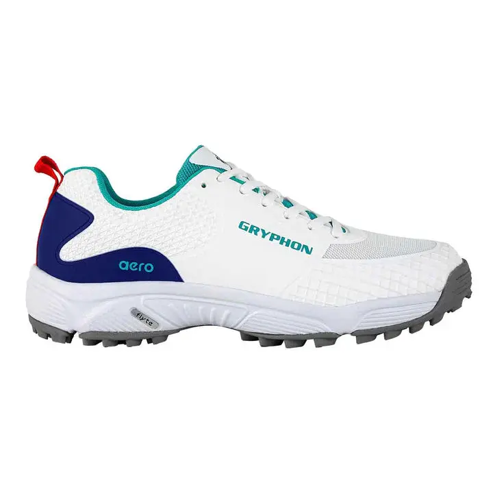Gryphon Aero Flyte Turf Running Shoes - Lightweight Field Hockey Athletic Performance Footwear with Multi Studs, Power Grip, Achilles Tab, Breathable Mesh, Cushioned Material, EVA Midsole, Forefoot Flex, Outdoor Sports Use, Natural Sensation, Sporty Outdo