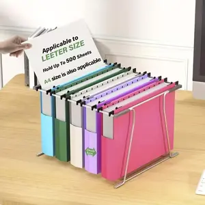 6pcs Extra Capacity Plastic Hanging File Folders A4/letter Size, 2 Inch Expansion Folder, Includes 1/5-Cut Adjustable Tabs, Assorted Colors for Organizing Files, Files Organizer