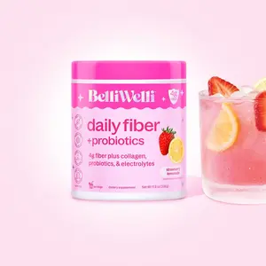 BelliWelli Daily Fiber + Probiotics - Strawberry Lemonade -30 day